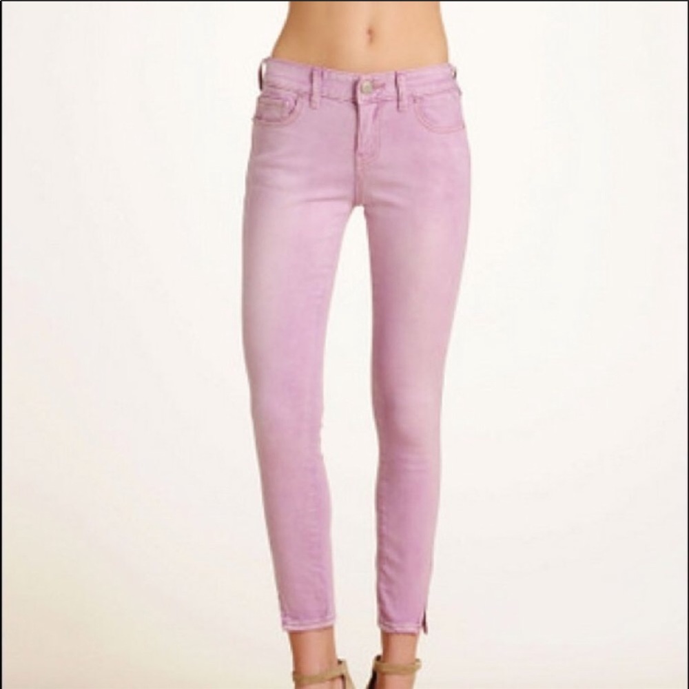 SALE-Free People lavender skinny ankle jeans